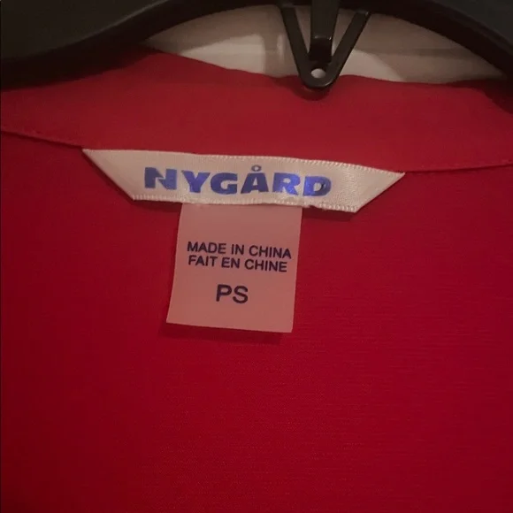 Nygard Vibrant Red Women's Button-Down Shirt - Picture 2 of 4